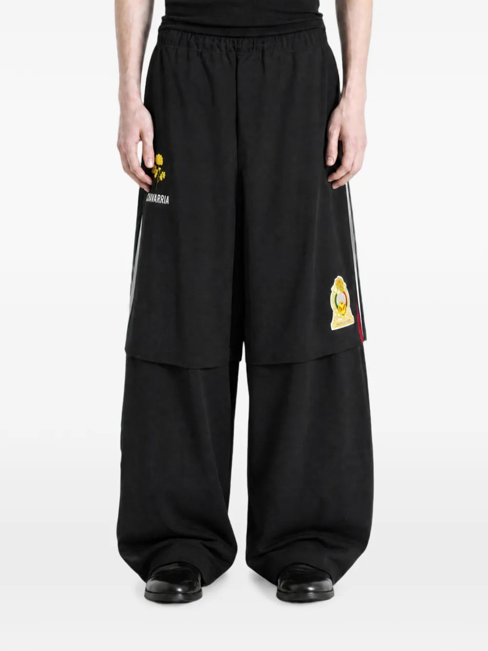 x Willy Chavarria CDM logo-patch side-stripe track pants