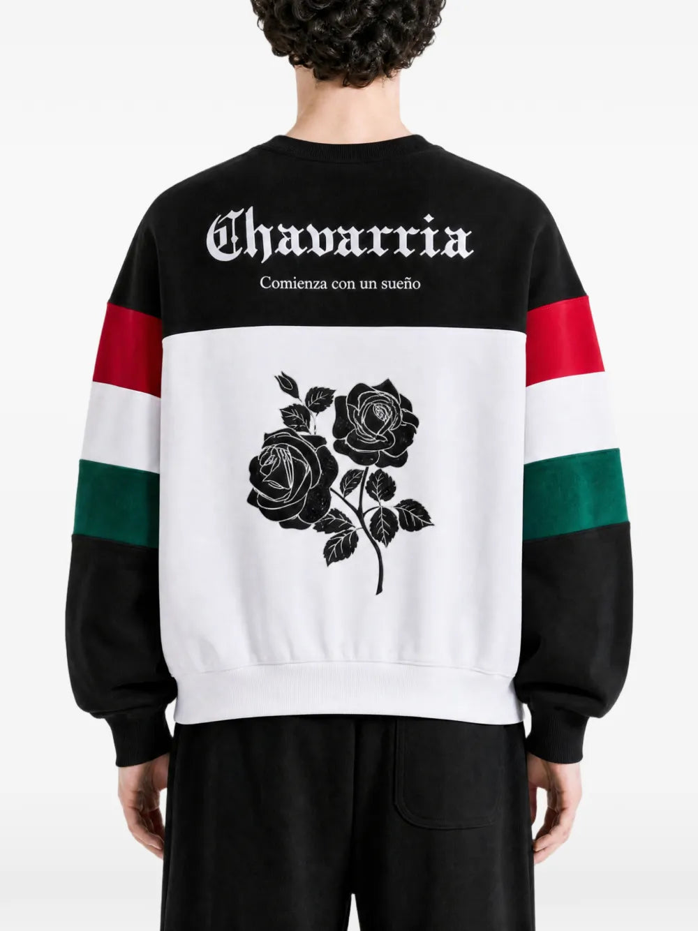 x Willy Chavarria logo-print panelled sweater