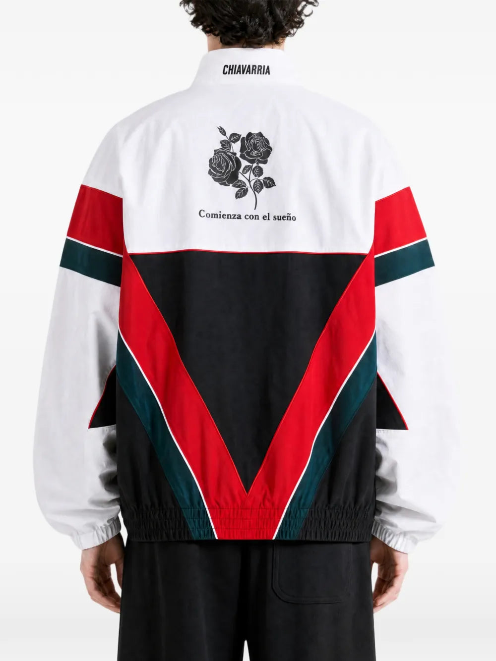 x Willy Chavarria CDM colour-block logo-patch jacket