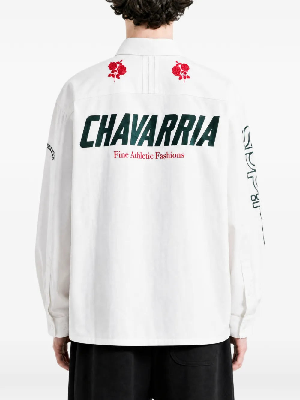 x Willy Chavarria logo-print button-down shirt