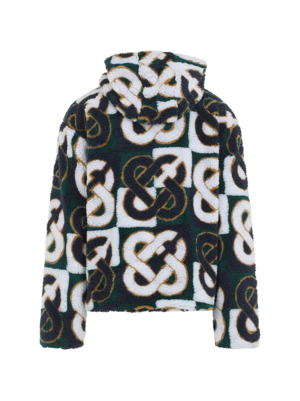 check monogram fleece jacket
