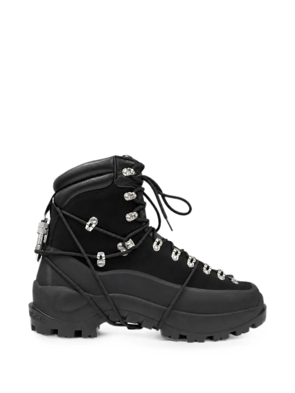 carabiner-detail lace-up boots