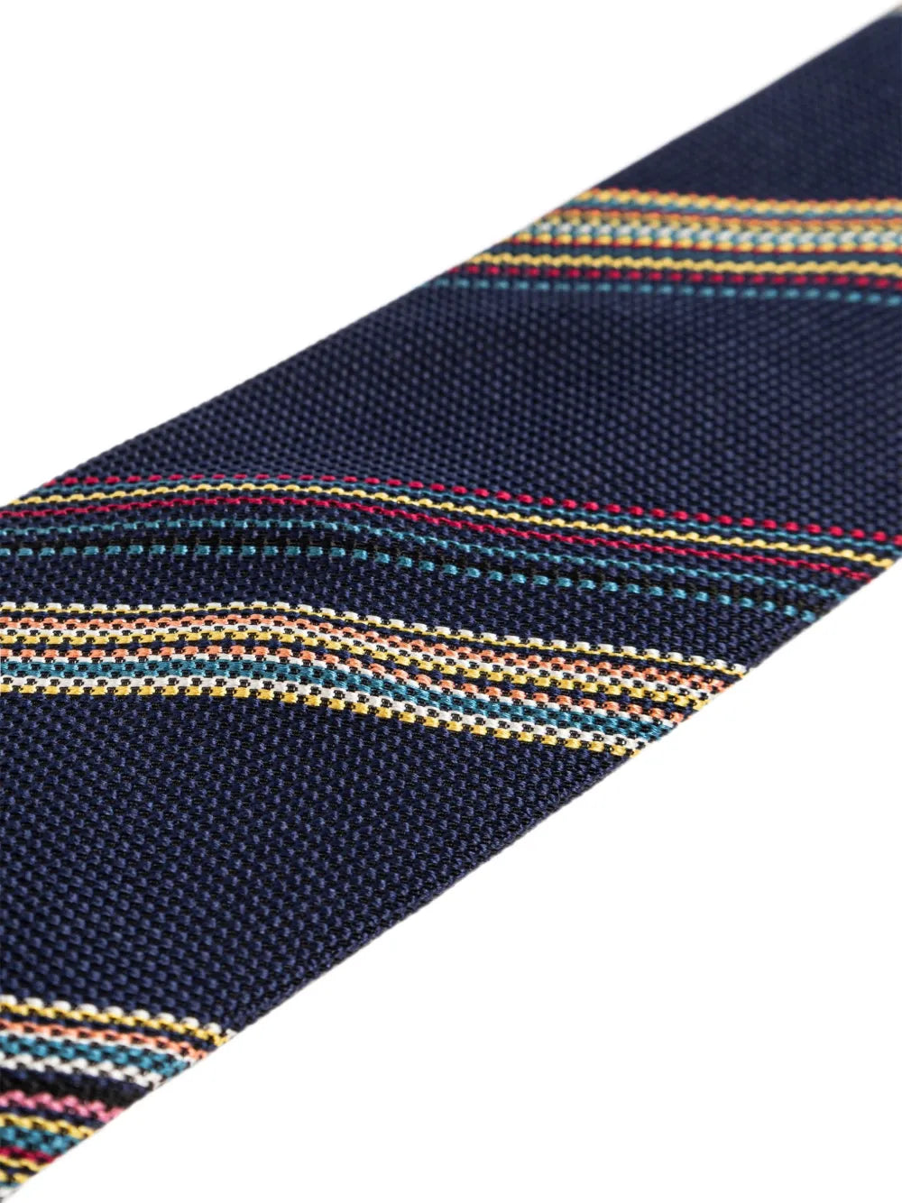 striped silk tie