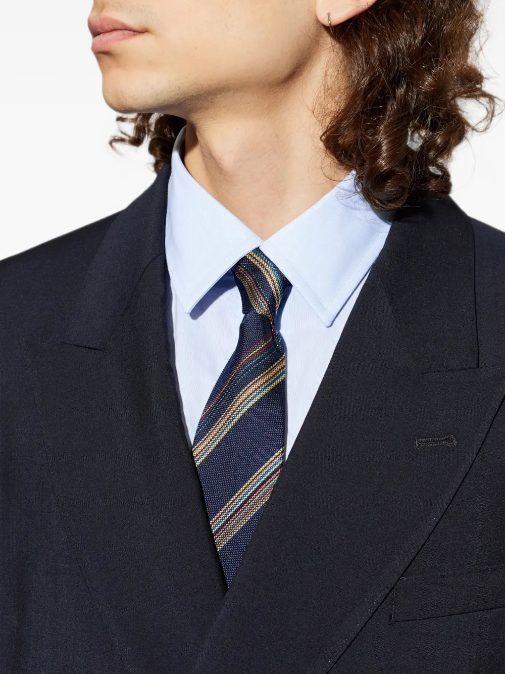 striped silk tie
