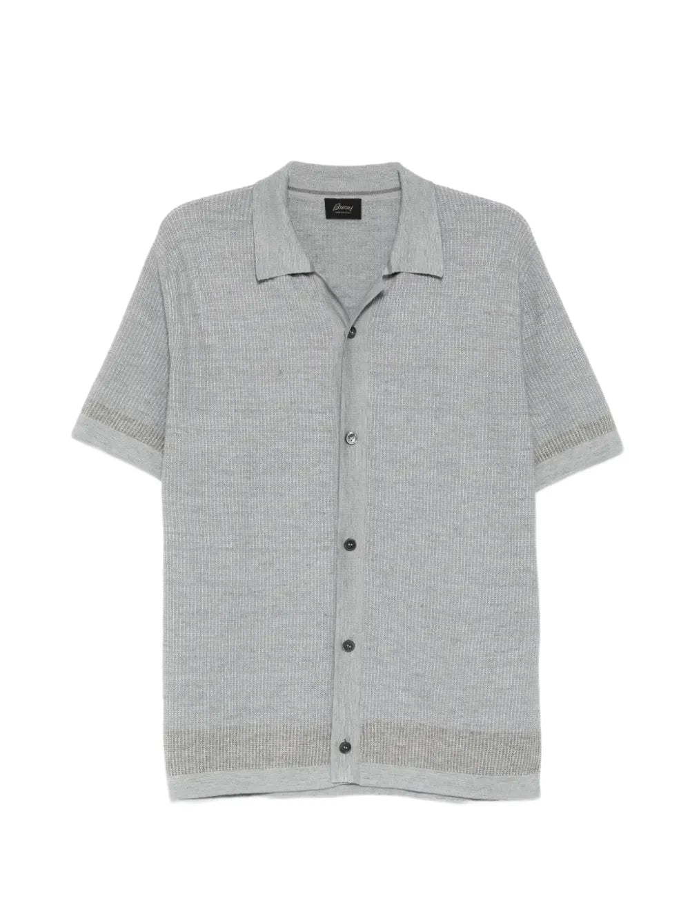 waffle-knit short-sleeve shirt
