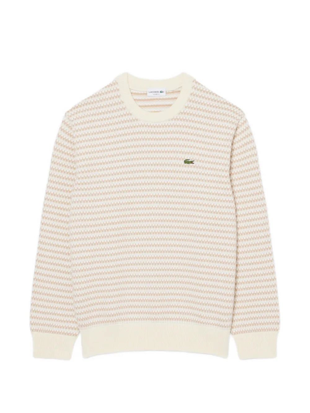 logo-patch textured-knit sweater