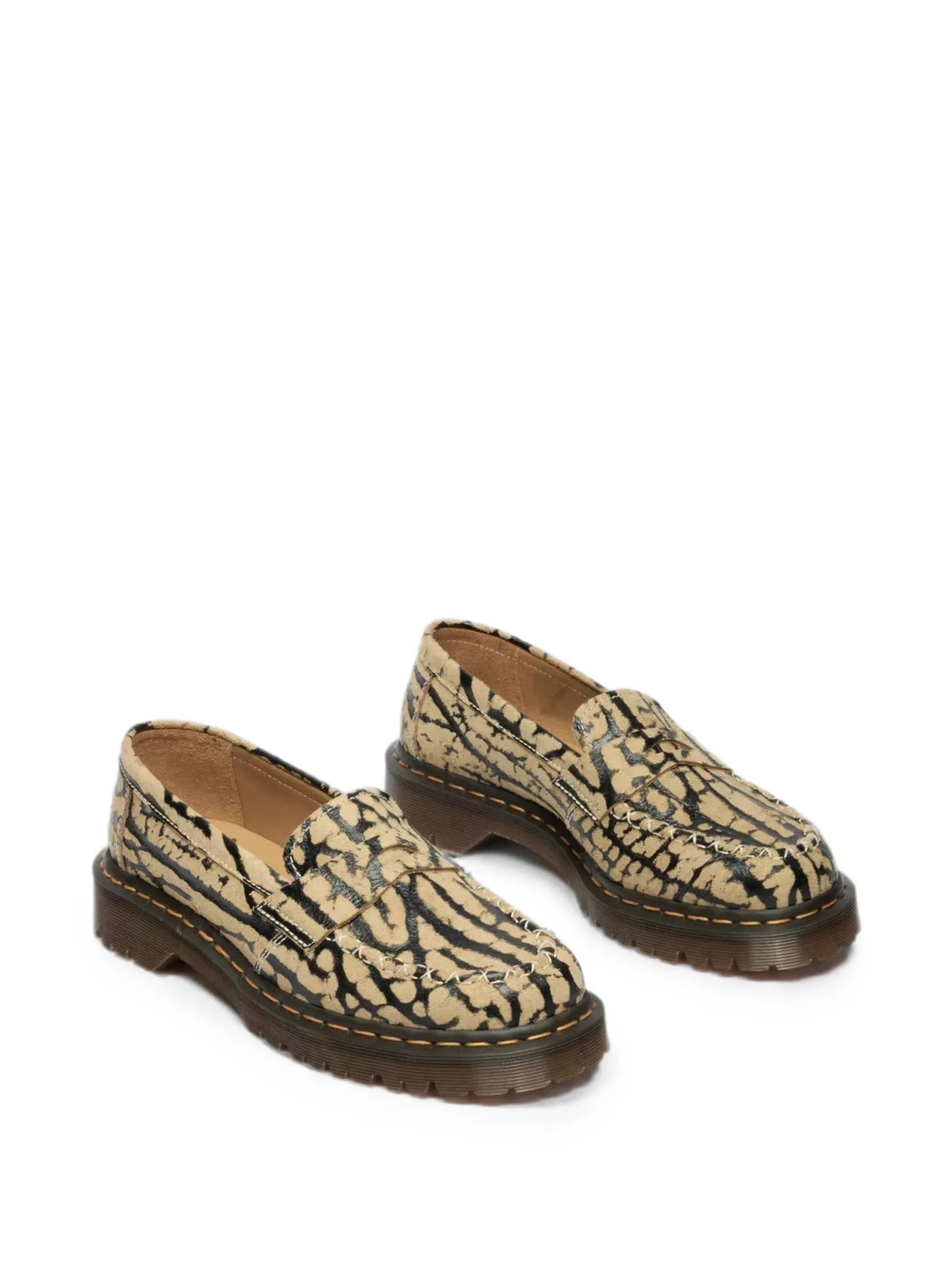 Delapre Animal-Print Penny Loafers