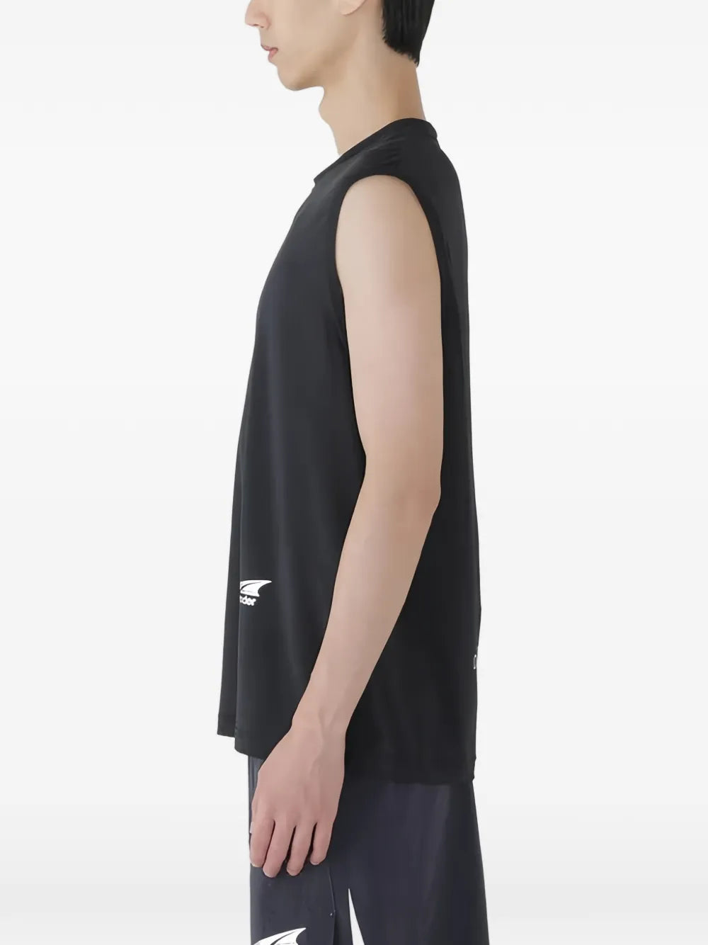 logo-print sleeveless T-shirt