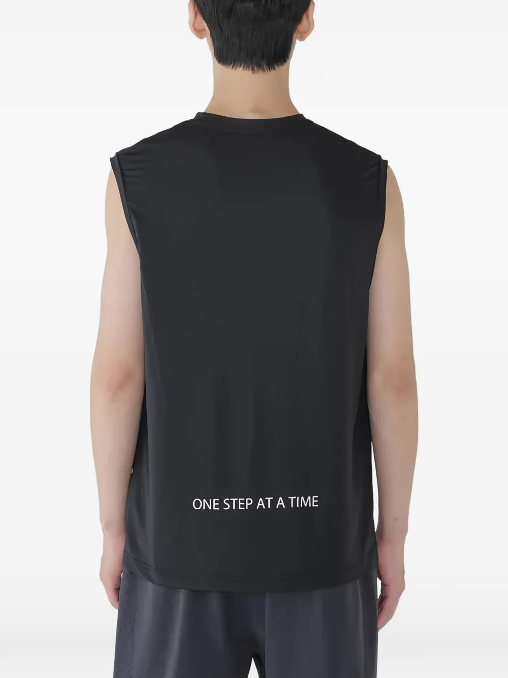 logo-print sleeveless T-shirt