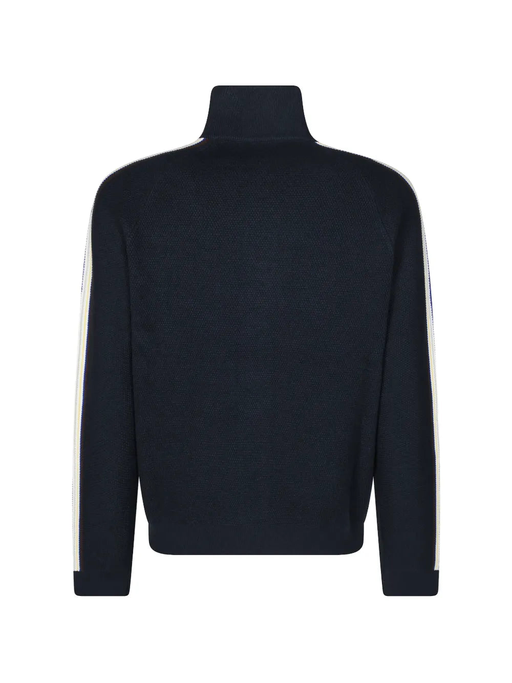 logo-patch zip-up sweater