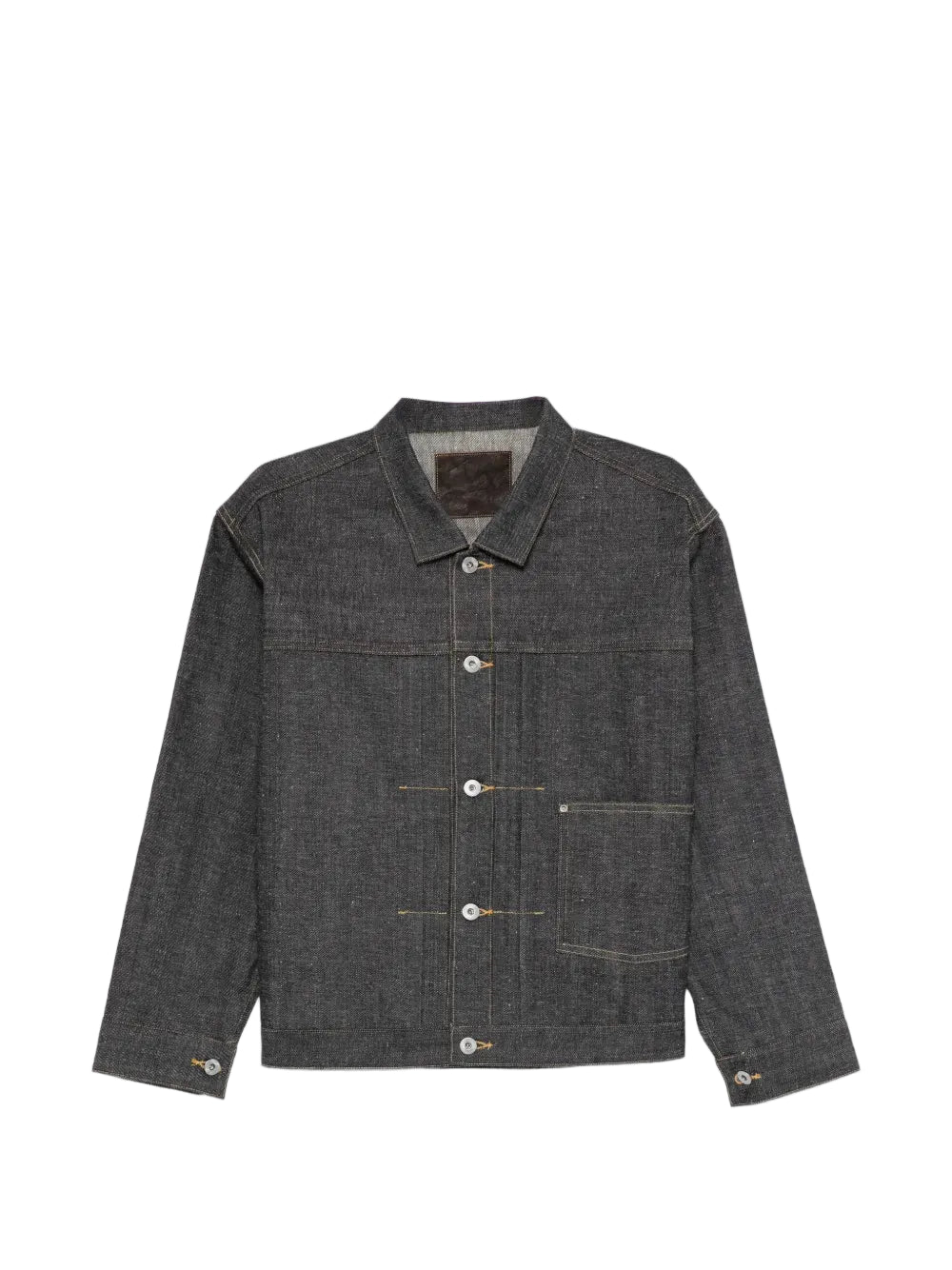 Pleated Denim Jacket