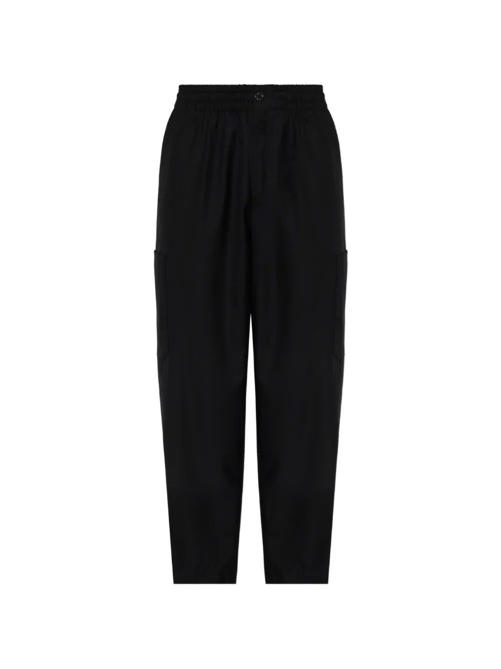 virgin wool straight-leg trousers