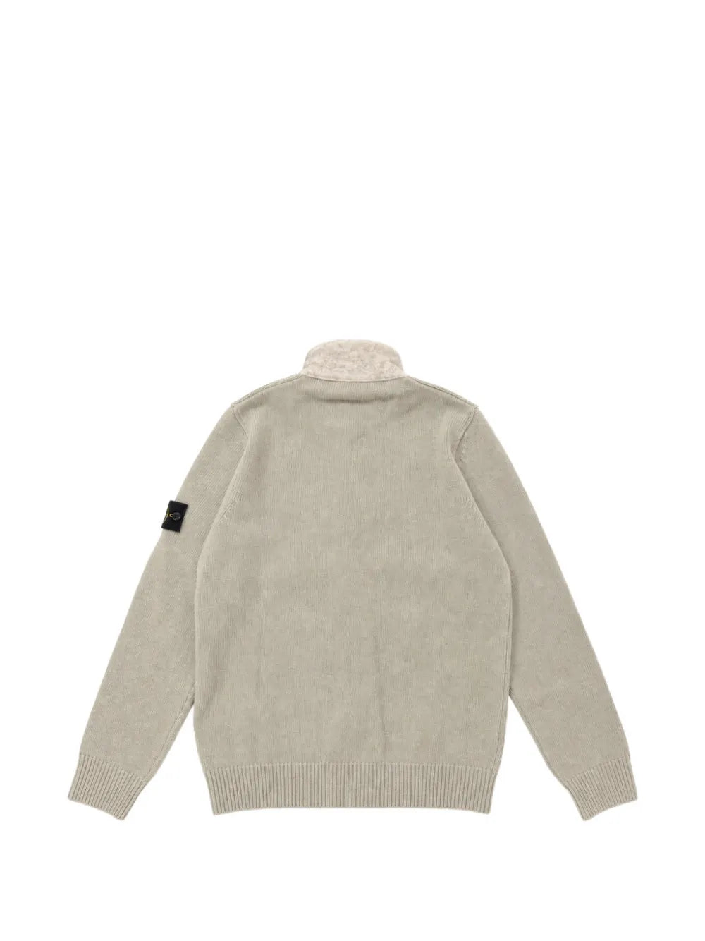 logo-patch button-up sweater