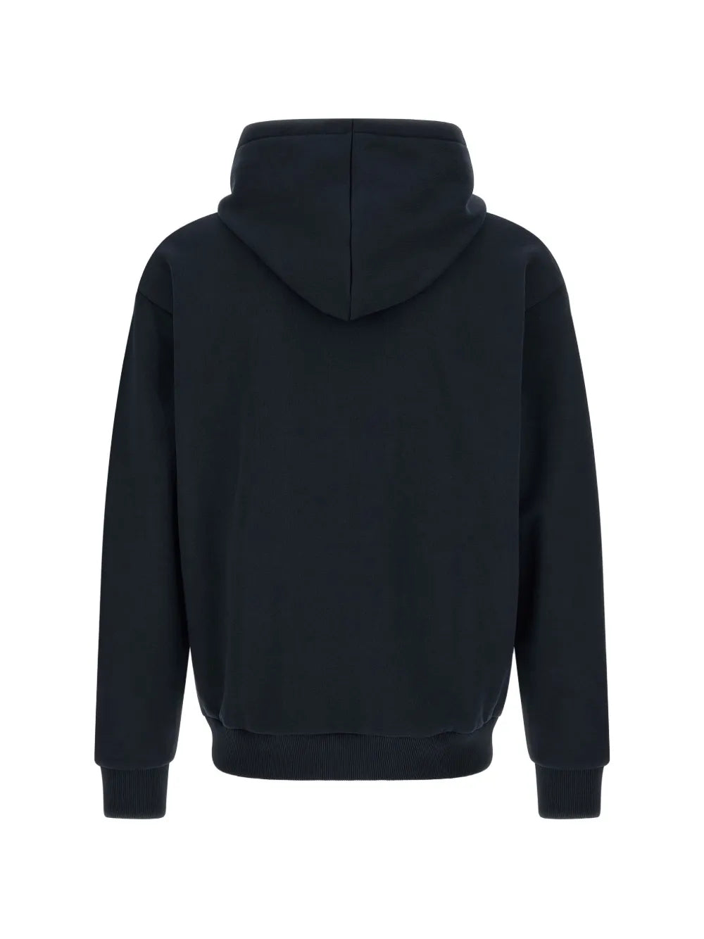 logo-patch drawstring hoodie