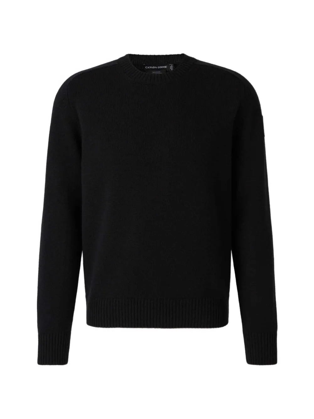 logo-patch ribbed-trim sweater