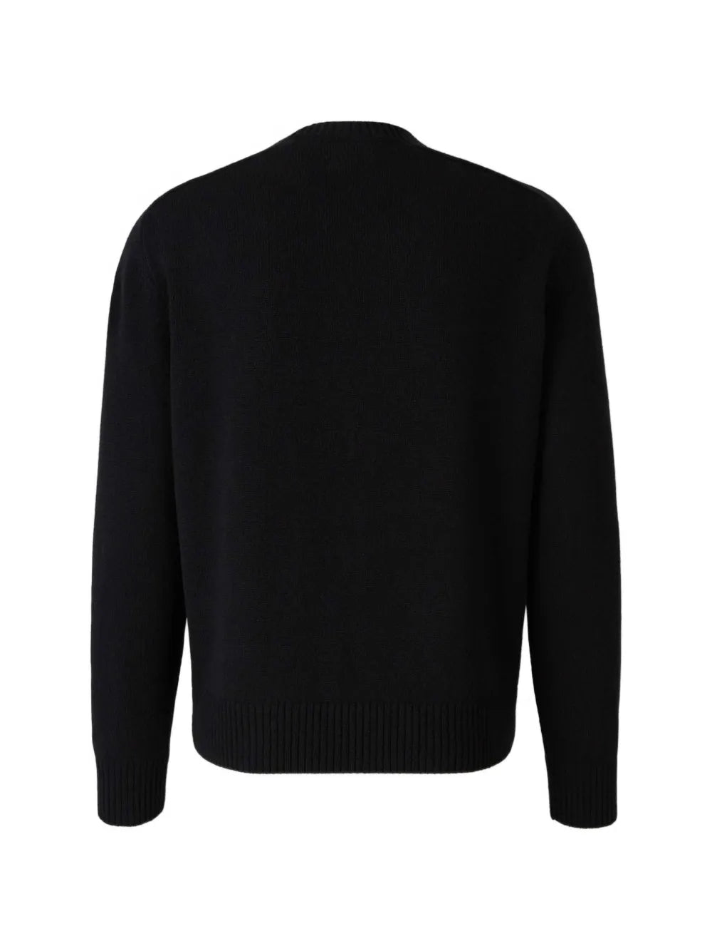 logo-patch ribbed-trim sweater