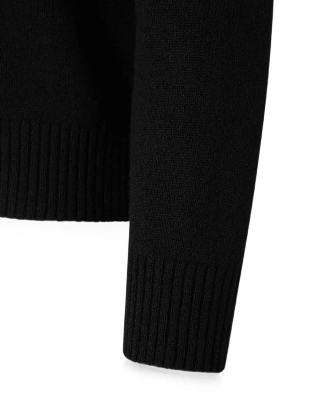 logo-patch ribbed-trim sweater
