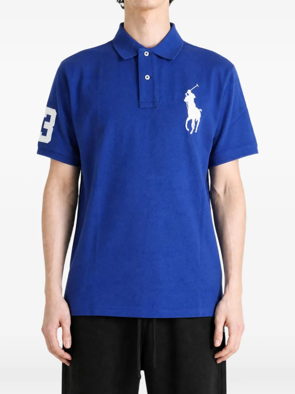 logo-embroidered polo shirt