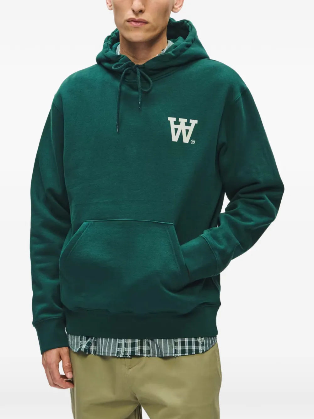WWCass logo-print hoodie
