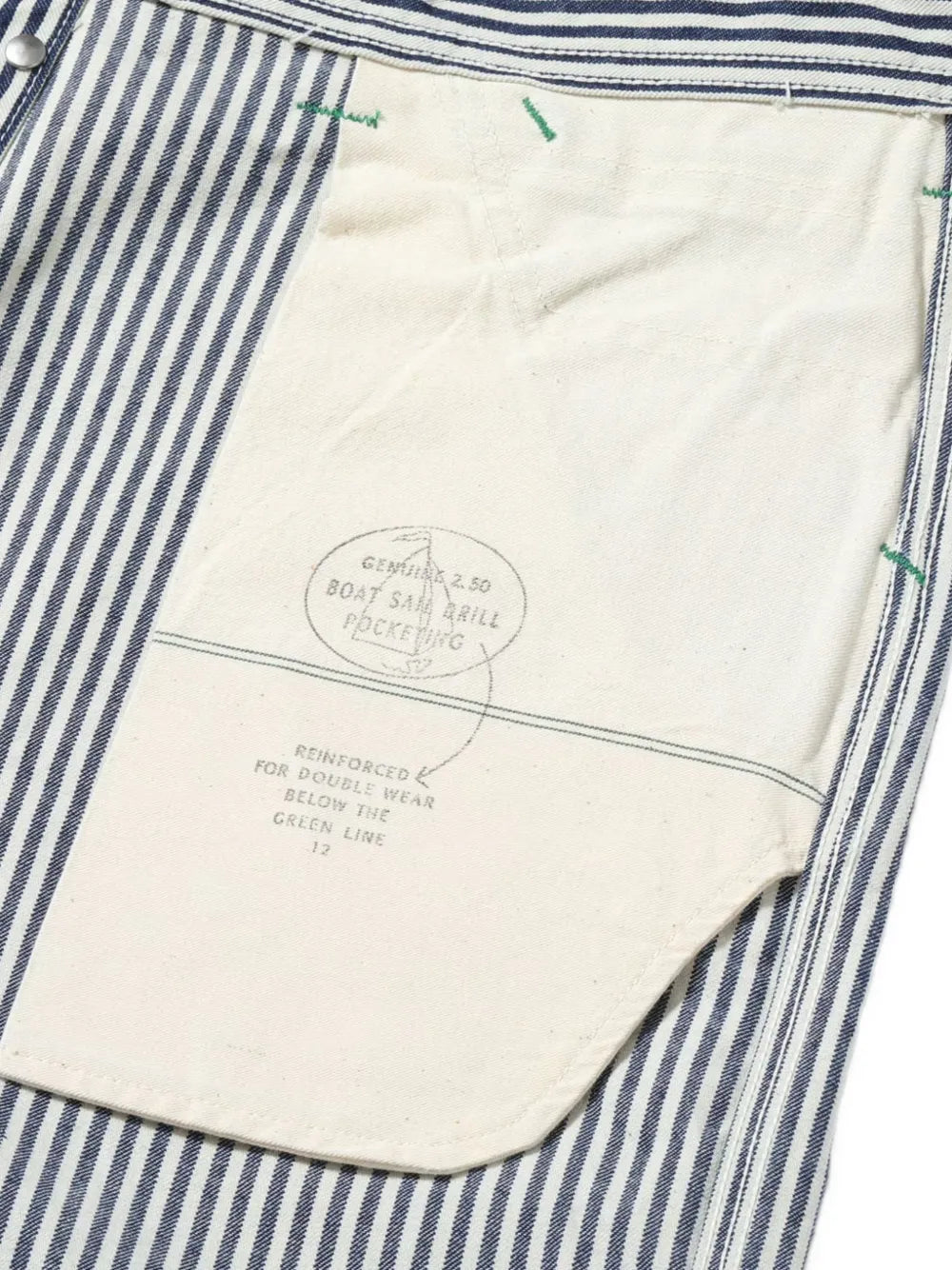 hickory-stripe shorts
