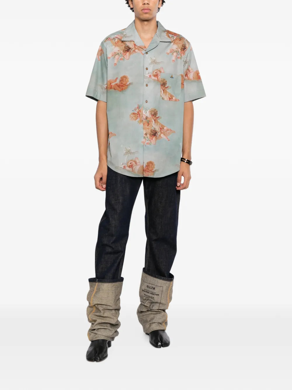 Primavera Cherubs-print shirt