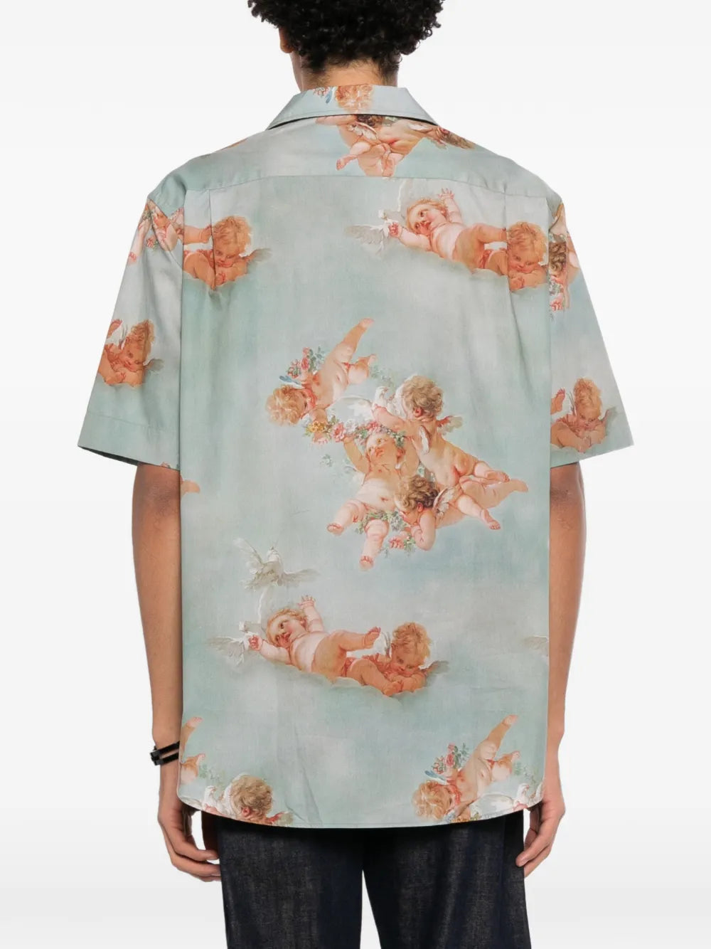 Primavera Cherubs-print shirt