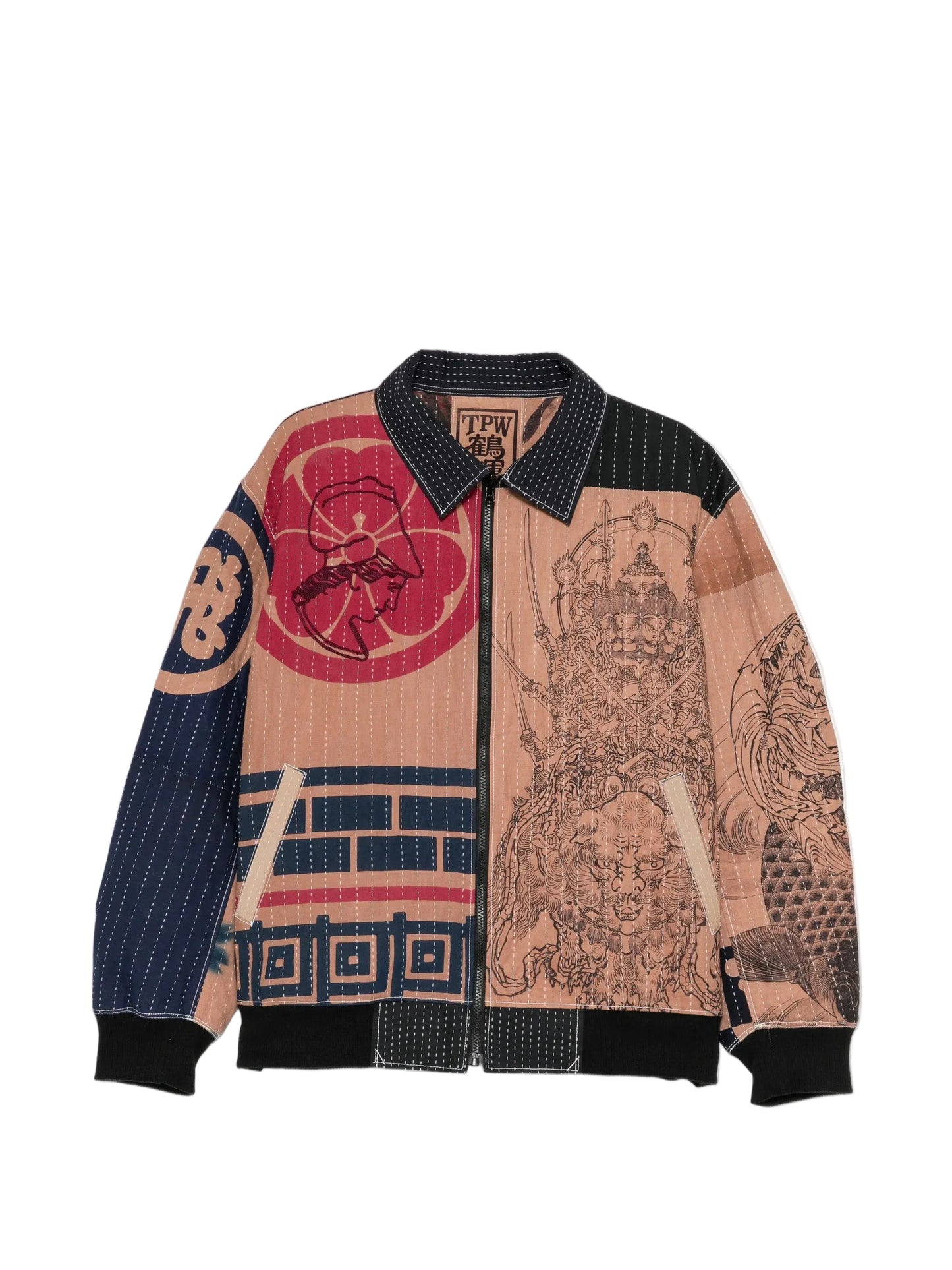 All-Over Graphic-Print Shirt Jacket