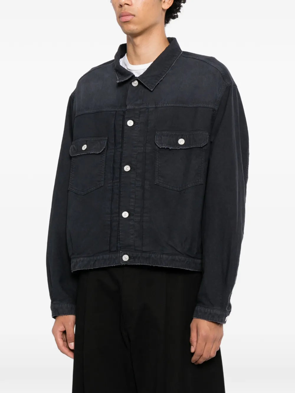 panelled denim jacket