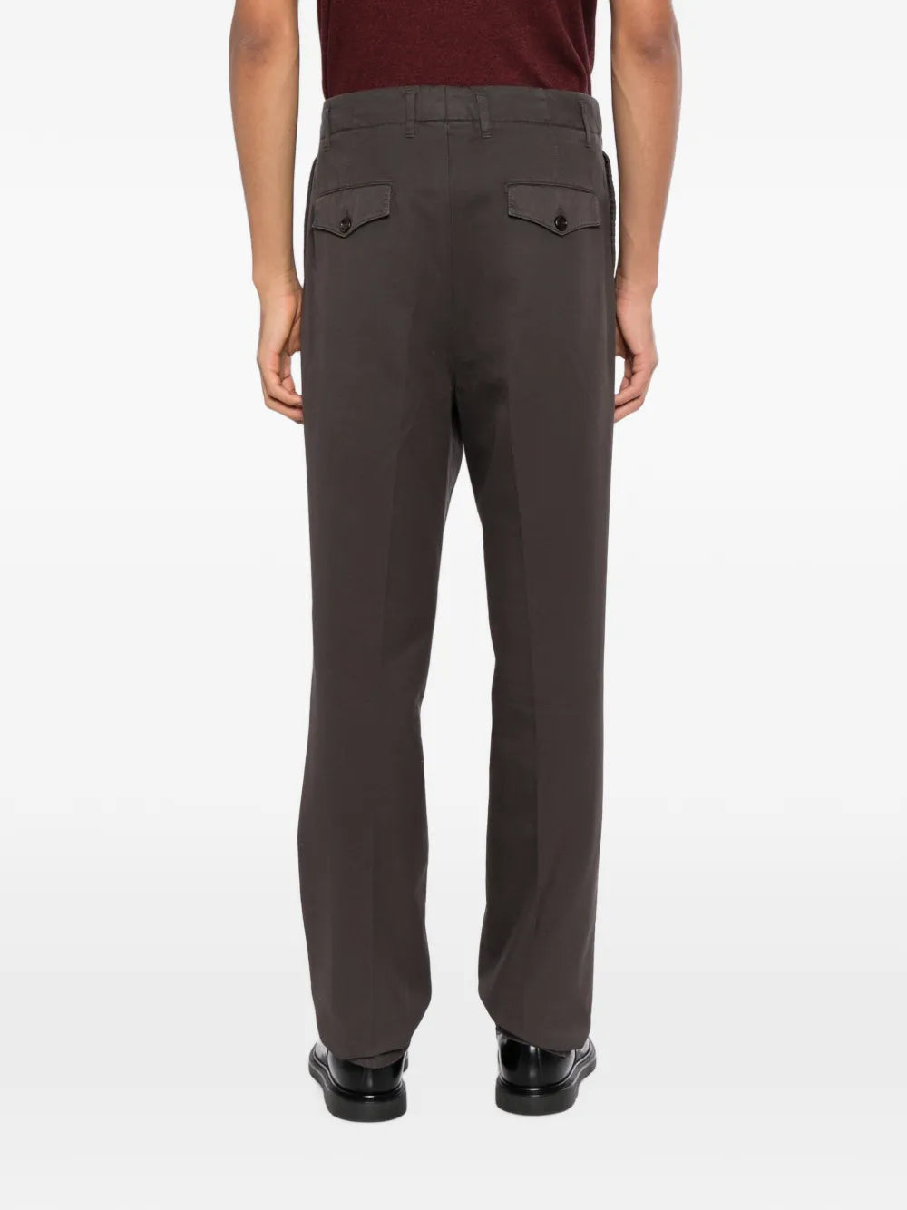 pleated-detail trousers
