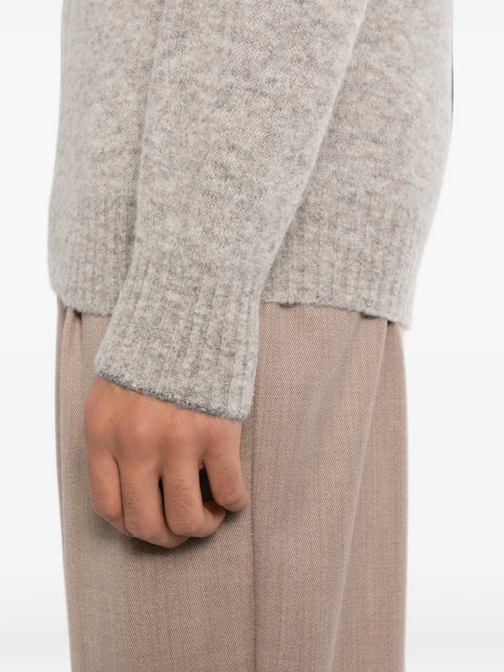 roll-neck knitted jumper