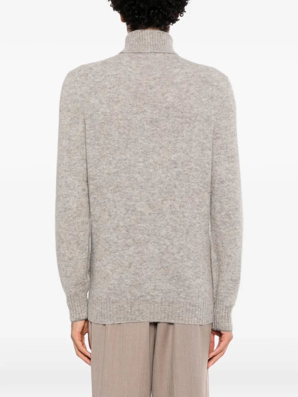 roll-neck knitted jumper
