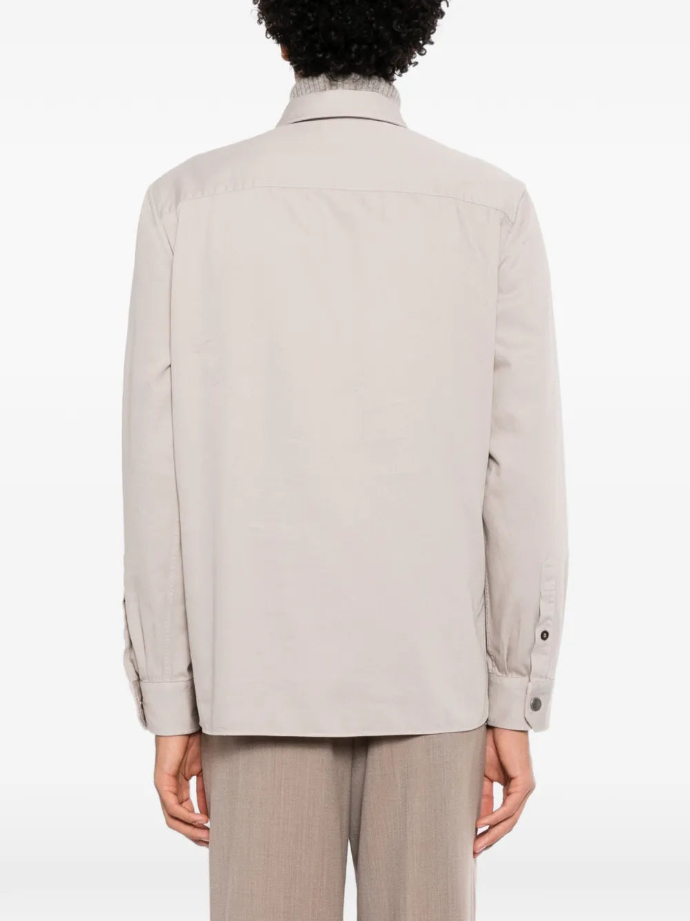 garment-dyed overshirt 