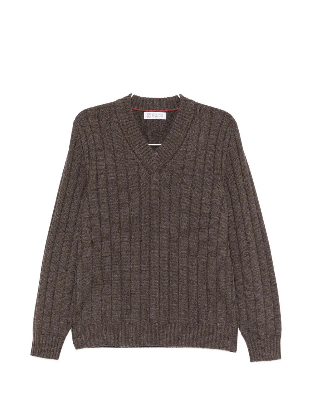 ribbed-knit jumper