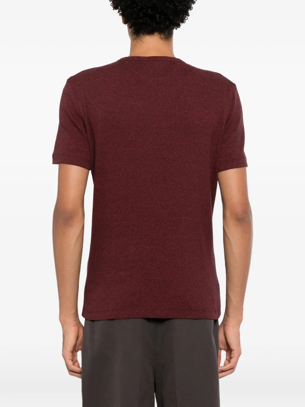 marl-effect crew-neck T-shirt
