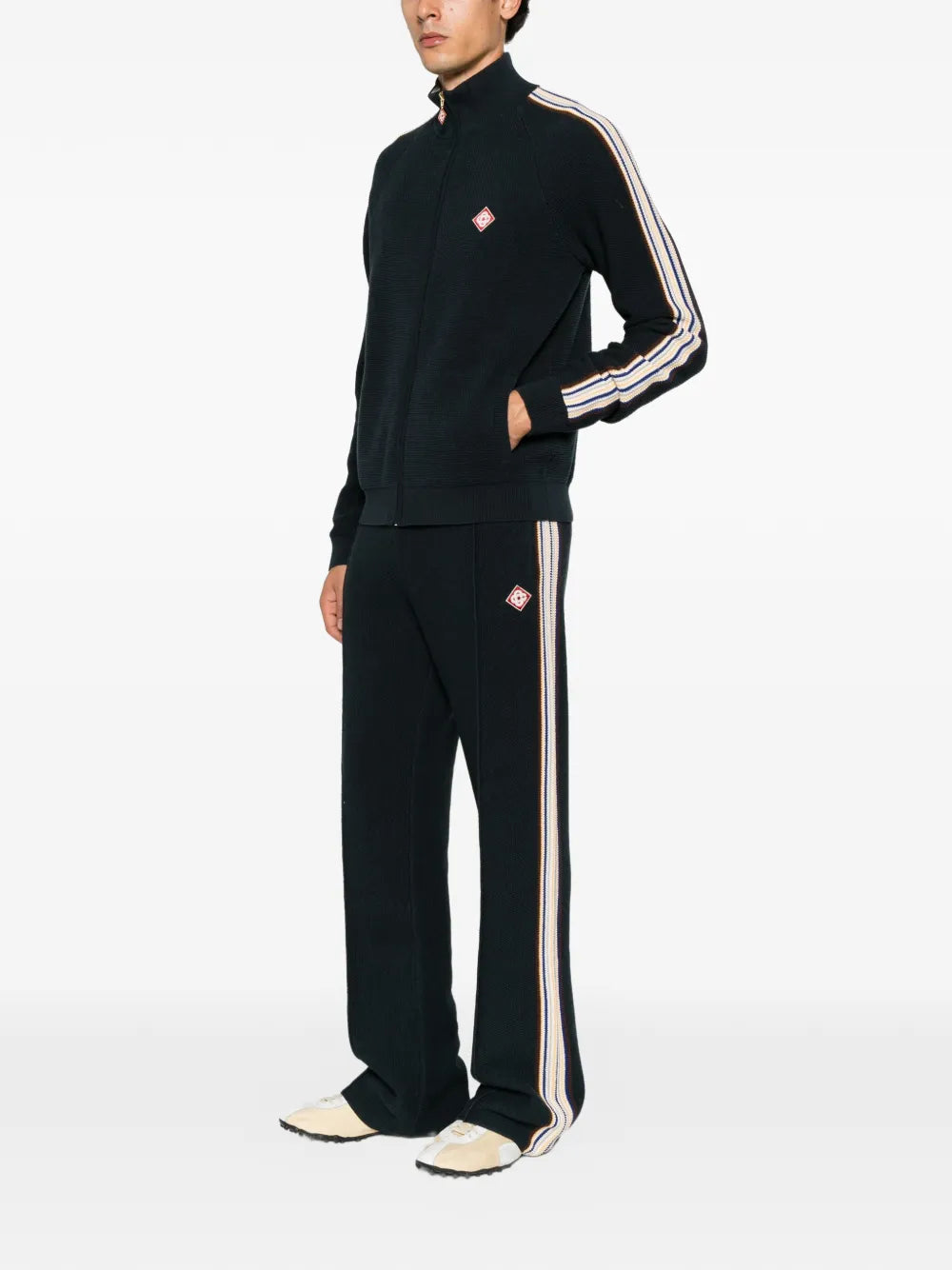 logo-patch side-stripe track pants