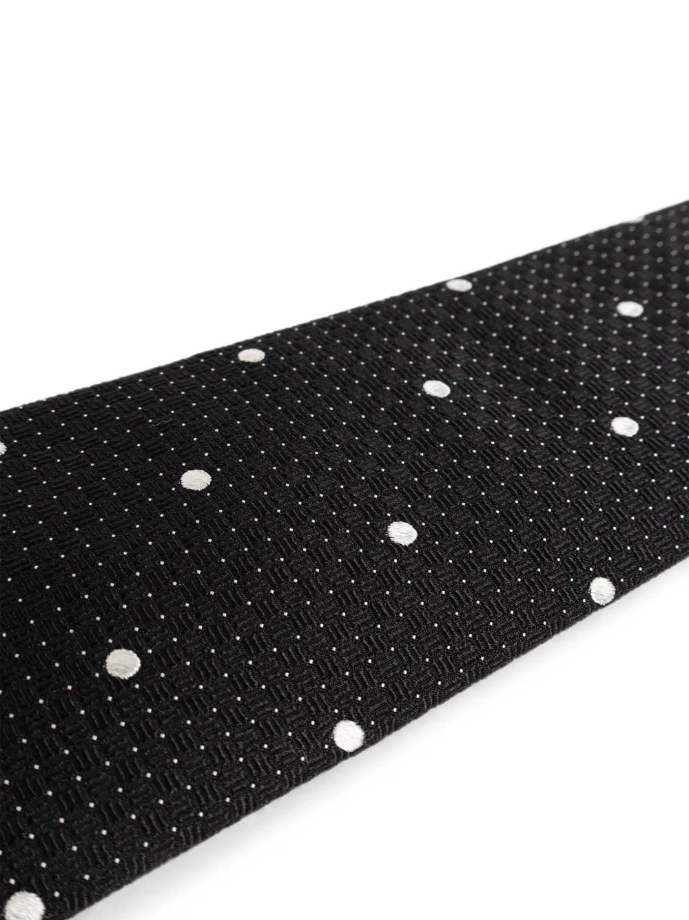 polka-dot silk tie