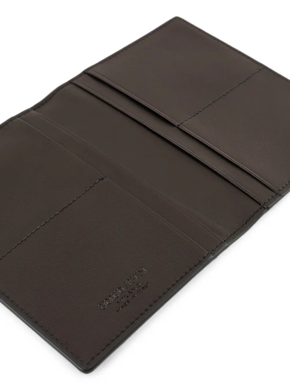 logo-debossed bifold cardholder