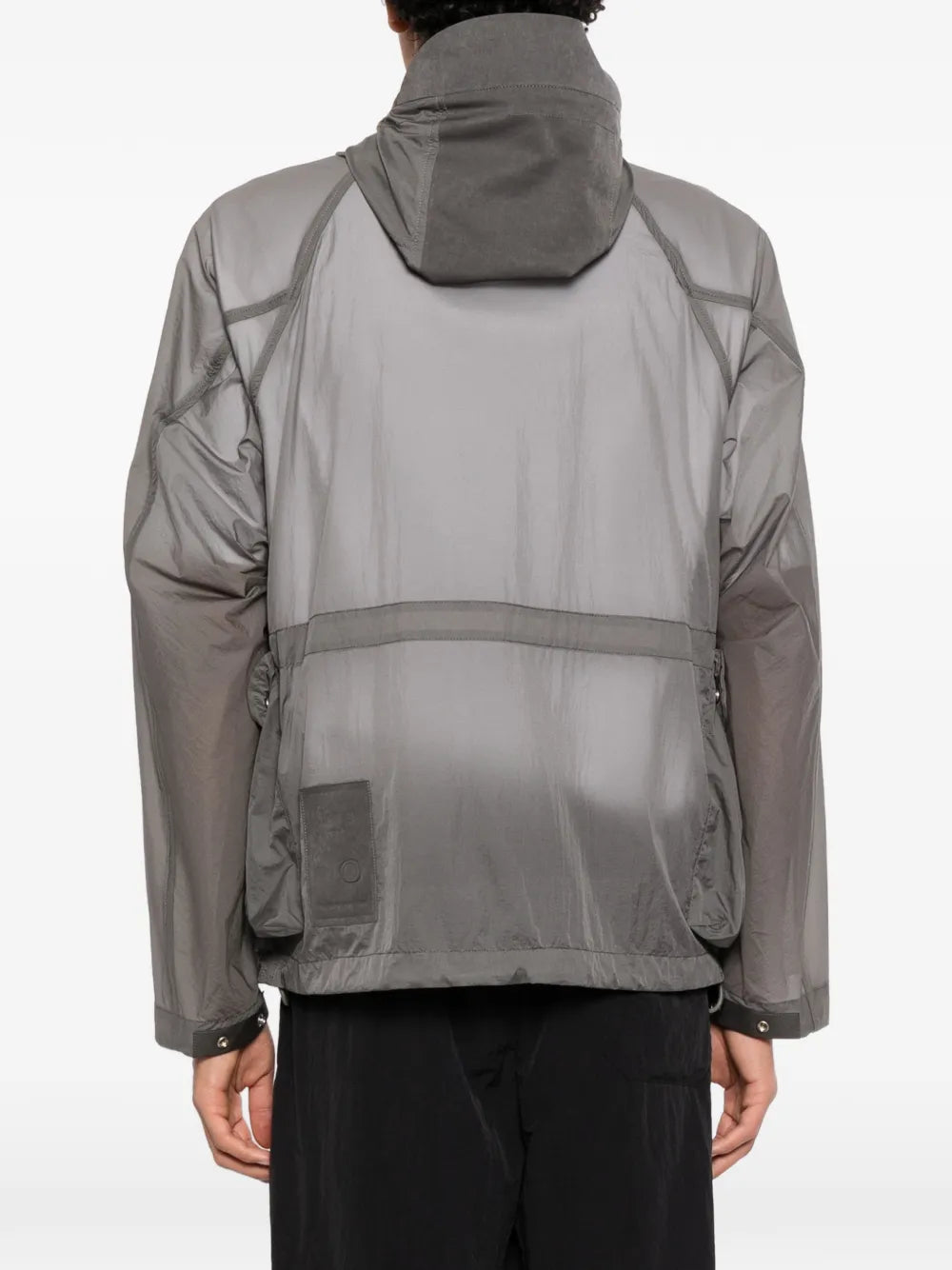 hooded flap-pocket jacket