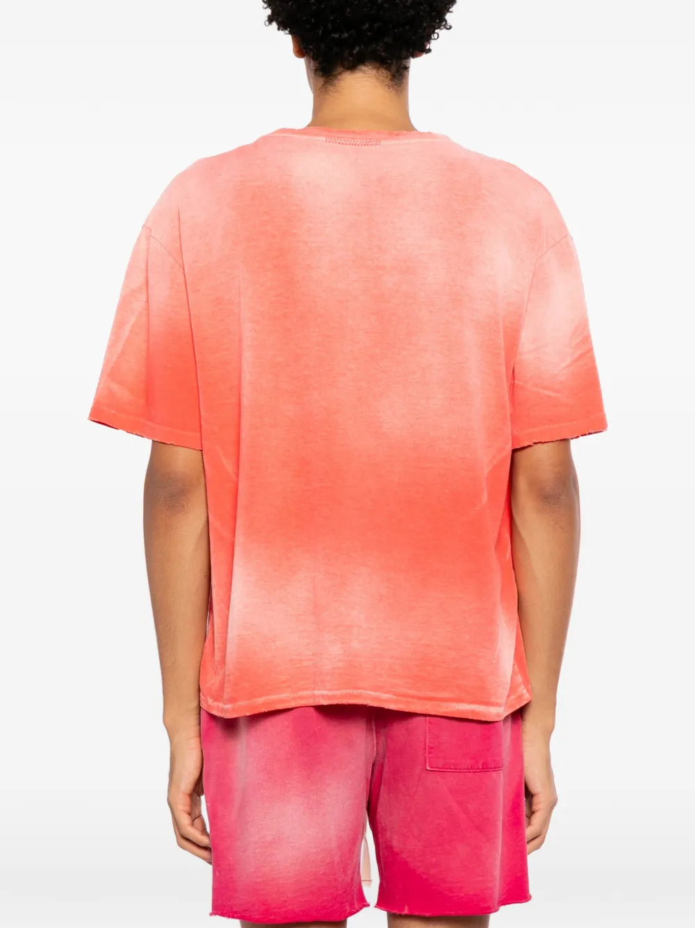 faded-effect crew-neck T-shirt
