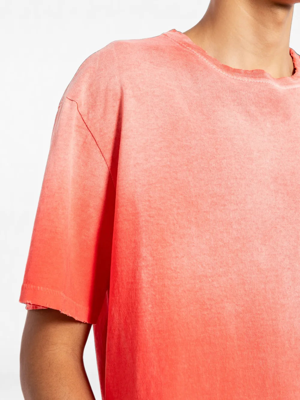 faded-effect crew-neck T-shirt