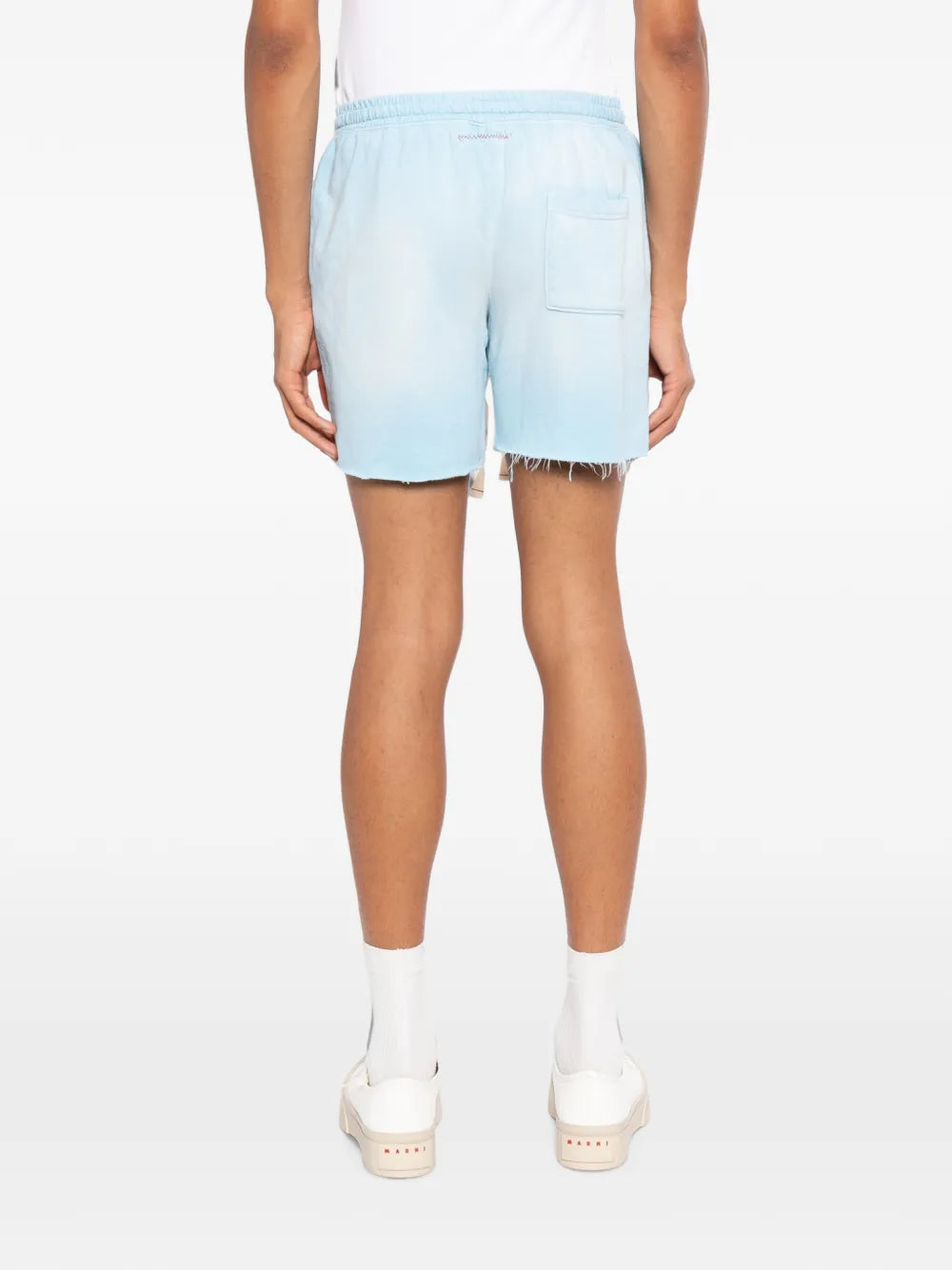 drawstring frayed shorts