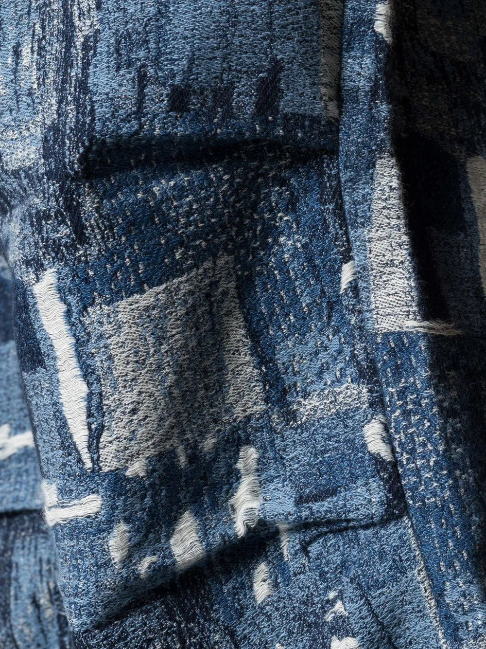Mahaboro patchwork-effect straight-leg trousers