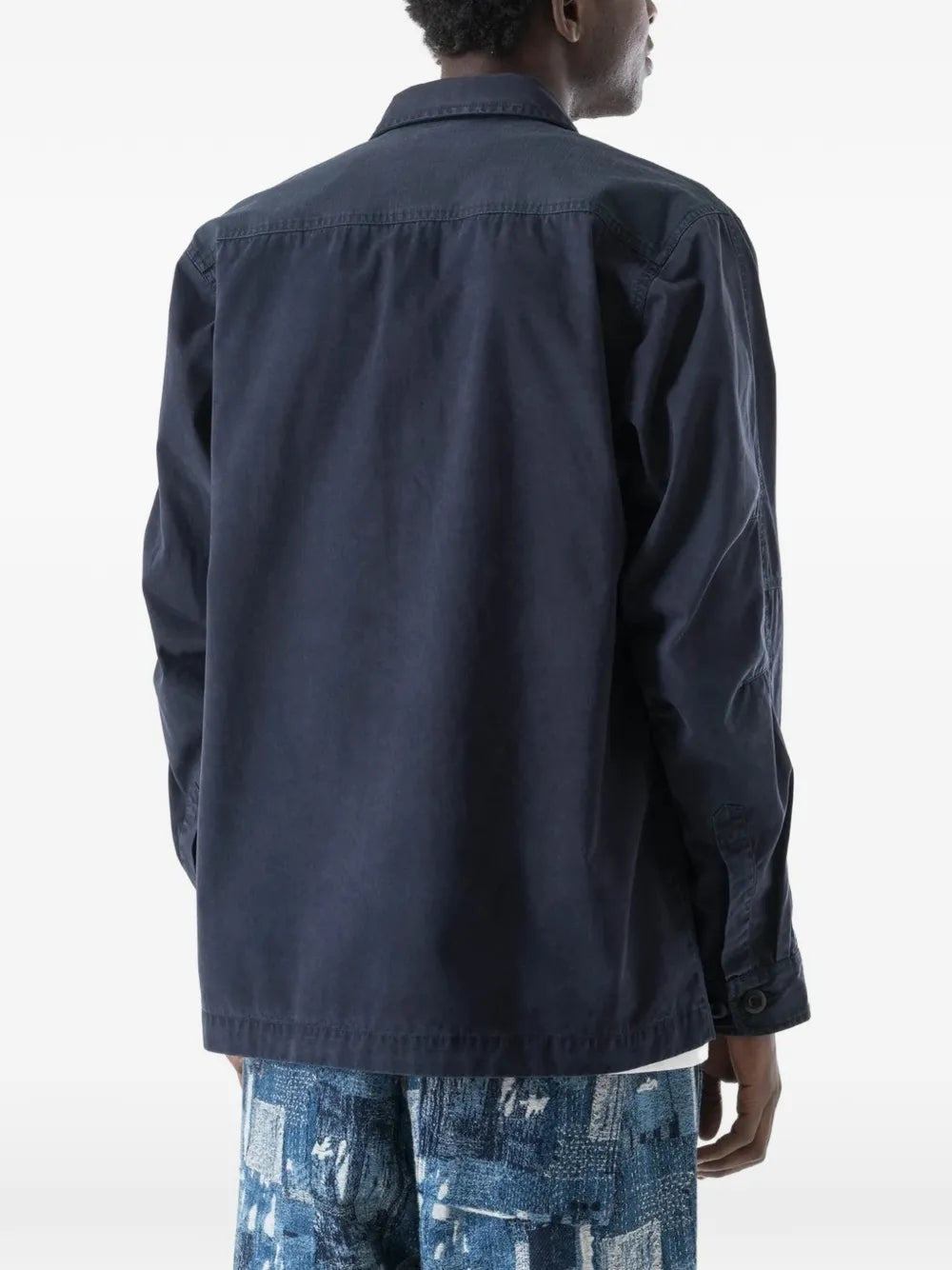 Sashiko embroidered ripstop shirt