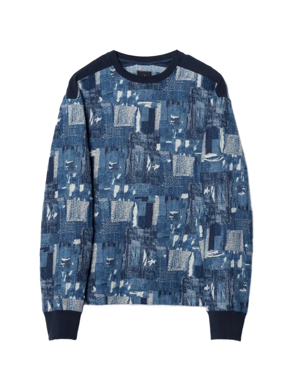 Mahaboro patchwork-effect long-sleeve sweatshirt