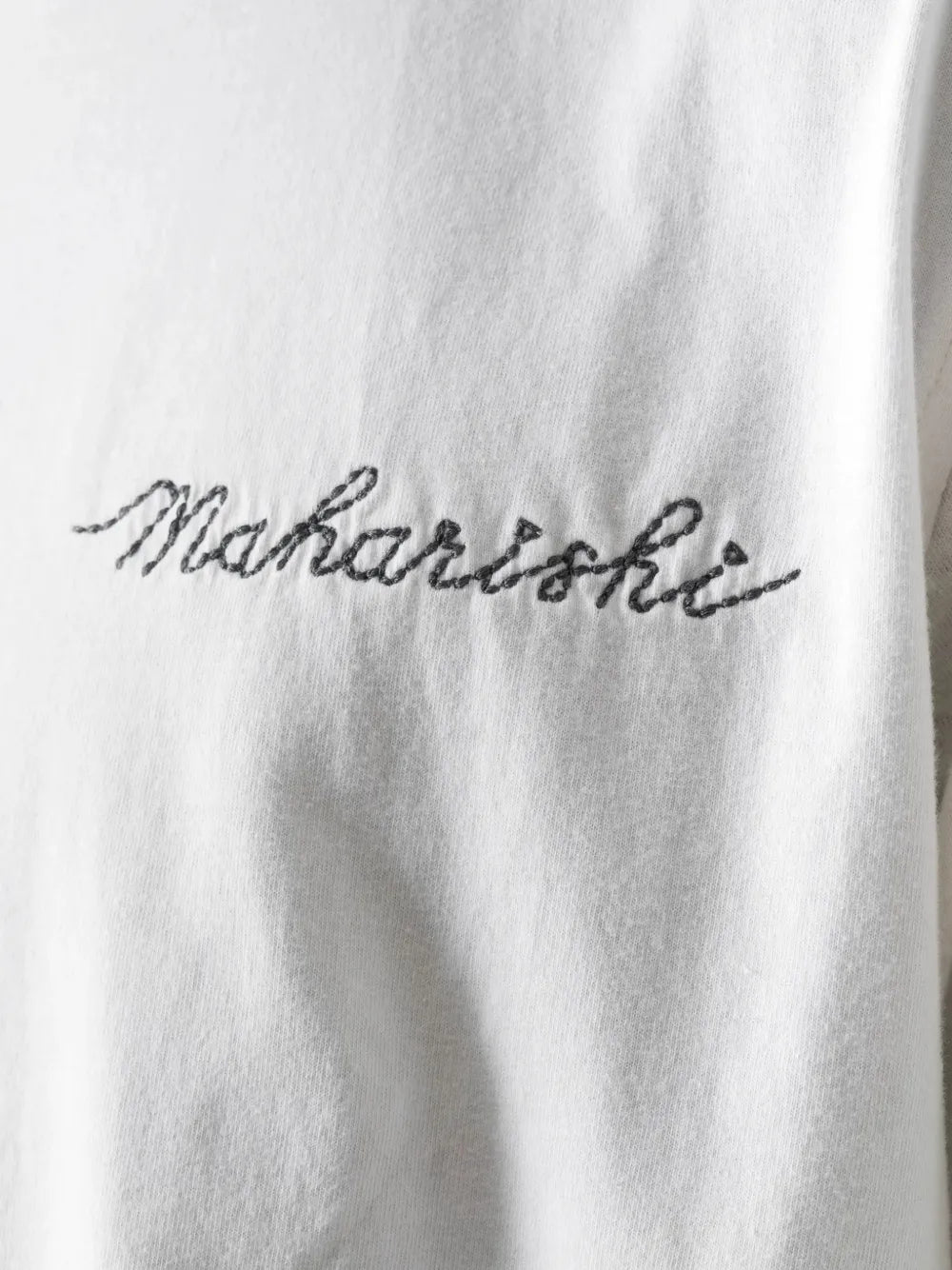 Sashiko embroidered patchwork T-shirt