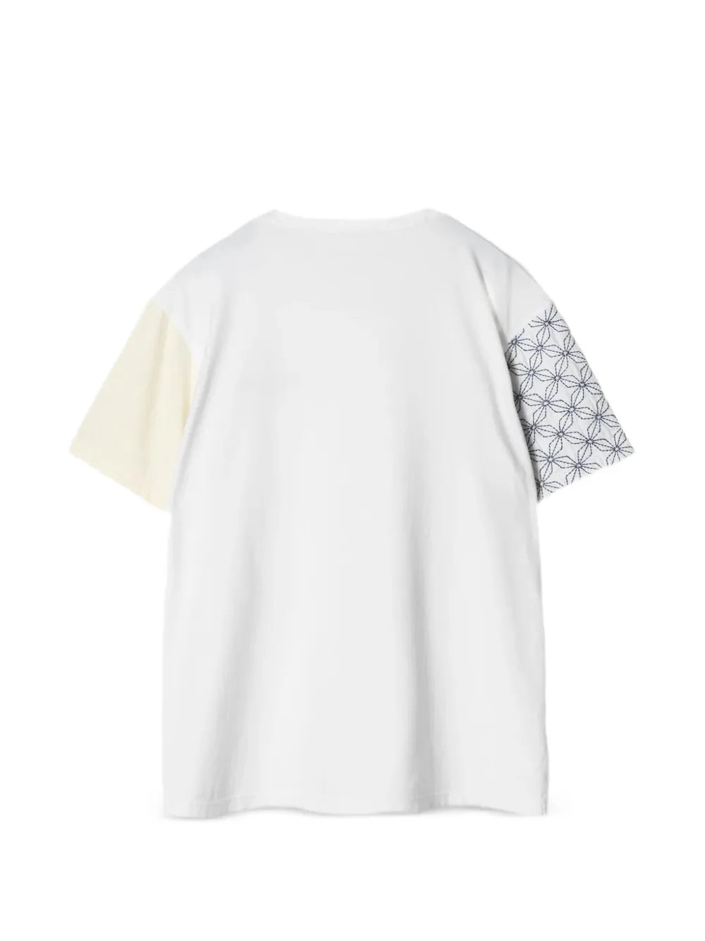Sashiko embroidered patchwork T-shirt