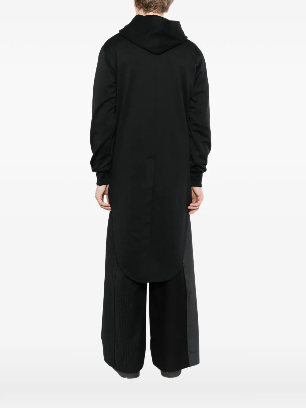 asymmetric-hem hoodie