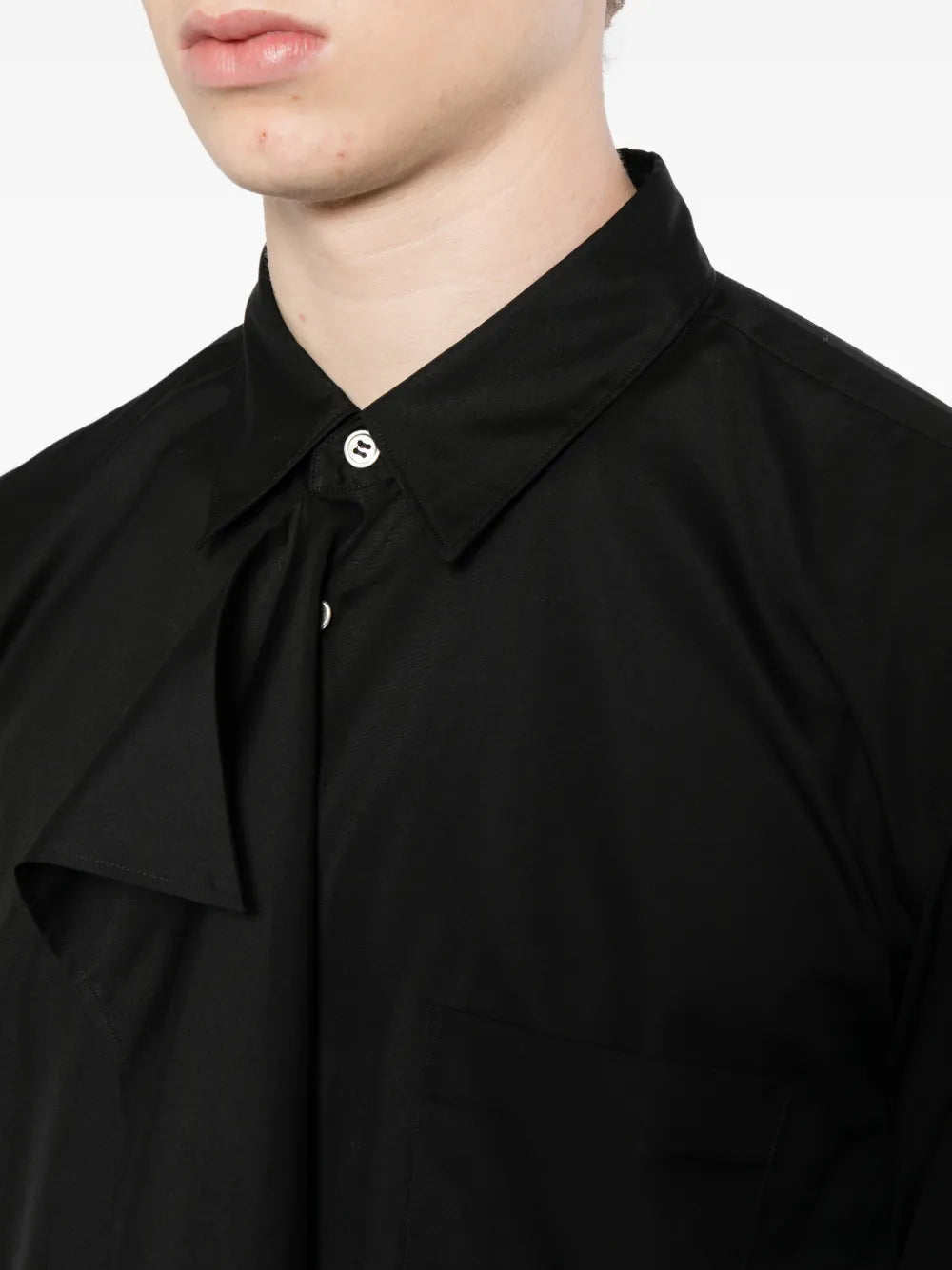 asymmetric-panel shirt