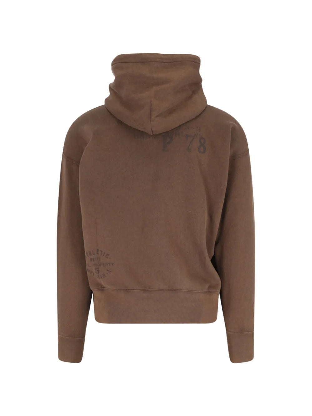 graphic-print drawstring hoodie