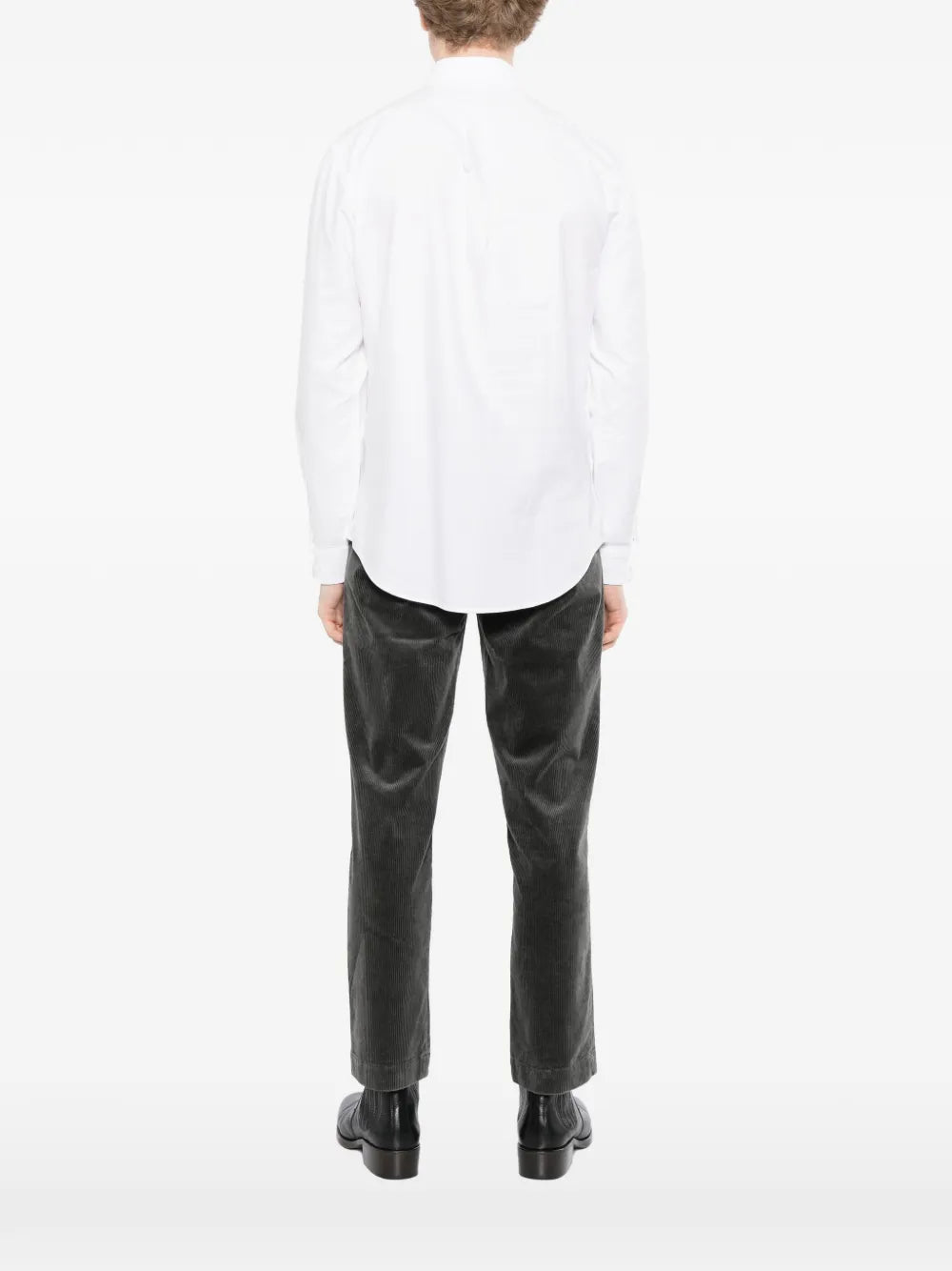 button-down collar long-sleeve shirt